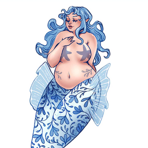 Porcelain Mermaid II | Print