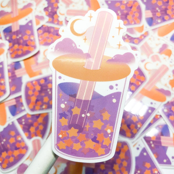 Star Milk Tea | Clear Sticker